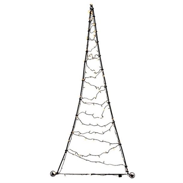 Fairybell LED juletræ til dør 2,10 meter og med 120 LED\'er i varm hvid med twinkle #FANL-D210-120-03-EU
